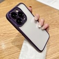Pikkukuva 1 / 5: iPhone 15 Pro Max -kotelo, kirkas puhelinkuori, lasi+TPU+PC-hybridisuojus Multicolor Style D
