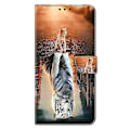 Pikkukuva 5 / 5: Xiaomi Redmi Note 14 5G Kotelo Magneettilukolla 3D Kuvio Nahkainen Lompakko Puhelinkotelo Multicolor Cat and Tiger