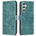 Miniatyrbillede 1 af 5: Til Samsung Galaxy A15 4G Etui Præget PU Læder Telefon Standpung Cover Multicolor Style C
