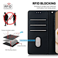 Miniatyrbillede 4 af 5: For Realme 13+ 5G Etui RFID-blokering Killingemønster TPU+PU Læder Telefoncover Multicolor Style F