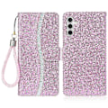 Pikkukuva 1 / 5: Samsung Galaxy S24 FE -kotelo PU-nahkaa, lompakkokorttipaikat, glitter-puhelinkuori Multicolor Style E