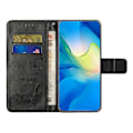Miniatyrbillede 3 af 5: Til Samsung Galaxy A26 5G Etui Wallet Stand Præget Sommerfugl Blomst PU Læder Telefon Cover Multicolor Style E
