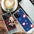 Miniatyrbillede 2 af 3: TPU Telefoncover til Honor Play 60 Plus 5G/200 Smart 5G/Play 9T/X7c 4G Festligt Julemønster Multicolor Style C