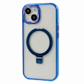 Pikkukuva 3 / 5: Läpinäkyvä TPU+PC suojakuori iPhone 15 Plus -puhelimelle, näkymätön jalusta ja magneettinen puhelinkuori Multicolor Style E