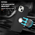 Miniatyrbild 3 av 5: Skyddsskal för iPhone 15 Smartphone med Spegelliknande Ringstativ, Matt TPU-fodral Multicolor Style B
