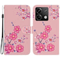 Pikkukuva 1 / 5: Xiaomi Redmi Note 13 5G/Note 13 5G Nahkakotelo Kuvioitu Lompakkokansi Multicolor Sakura