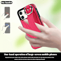 Pikkukuva 4 / 5: iPhone 12 mini -kotelo aaltokuviolla PU+TPU jalustalla Multicolor Rose