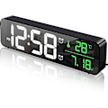 Miniatyrbild 1 av 5: Digital klocka, Digital klocka Stor Display, Living Room Led Digital Väckarklocka, Storskärm LED Digital klocka