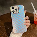 Pikkukuva 1 / 5: iPhone 16 Pro Kuori Silikoni+PC IMD Lasertekstuuri Matta Puhelinkuori- Multicolor AK6