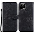Miniatyrbillede 1 af 5: Lily Blomst Tegnebogsetui med Præg til Huawei nova Y61 4G, PU Læder Stand Telefoncover Multicolor Style A