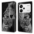 Pikkukuva 1 / 5: Xiaomi Redmi Note 13 Pro+ 5G Nahkakotelo 3D Luova Kuvio Design Käännettävä Jalusta Puhelinkotelo Multicolor Style F