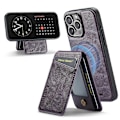 Pikkukuva 1 / 5: FIERRE SHANN 025 Tyyli iPhone 16 Pro -kotelolle Nahka+TPU Irrotettavat korttipaikat Puhelinkuori Multicolor Style C