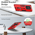Miniatyrbilde 4 av 5: For Xiaomi Redmi 12C 4G/Poco C55 4G Fleksibel Ring Stropp TPU+PC Telefon Deksel Stativ Etui Multicolor Style B