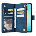 Miniatyrbillede 2 af 5: Til Samsung Galaxy A06 Etui Lynlås Pung Multiple Kortpladser Læder Telefon Cover Multicolor Style A