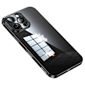 Pikkukuva 1 / 5: SULADA iPhone 16 Pro -kotelo, erittäin ohut galvanoidulla TPU:lla, kirkas puhelinkuori - harmaa Multicolor Black