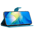 Miniatyrbillede 3 af 5: Til Samsung Galaxy A05 4G Etui Præget PU Læder Wallet Foldbart Stativ Telefon Cover Multicolor Style A