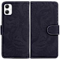 Miniatyrbillede 1 af 5: Til Samsung Galaxy A06 Etui Tiger Prægning Læder Wallet Telefon Cover Multicolor Style B