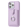 Pikkukuva 2 / 5: iPhone 15 Pro -kotelo, korttipaikat, nahkainen takakansi ja rengaspidike Multicolor Style F