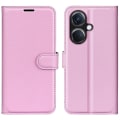 Miniatyrbilde 1 av 5: Telefondeksel til Oppo K11 5G Lommebok Litchi Tekstur Shell Anti-ripe Stativ PU Lær Telefondeksel Pink