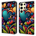 Pikkukuva 1 / 5: Samsung Galaxy S25 Ultra -kotelo PU-nahkainen lompakkopuhelinkotelo jalustalla Multicolor Style L