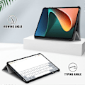 Miniatyrbillede 2 af 5: Til Xiaomi Pad 6 Tri-fold Stand Tablet Cover Magnetisk Smart PU Læder Folio Cover Multicolor Style C