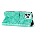 Miniatyrbillede 3 af 5: Til iPhone 13 Pro Cover Præget PU Læder Wallet Mobiltelefon Etui Multicolor Style C