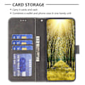Miniatyrbillede 3 af 5: BINFEN COLOR BF05 Til TECNO Pova 5 Pro 5G Etui PU Læder Flip Stand Telefon Shell - Multicolor Grey