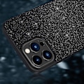 Miniatyrbild 5 av 5: SULADA Baksidesskydd för iPhone 15 Pro, PU Läderbelagd PC+TPU Glitter Paljetter Mobilskal Multicolor Style D