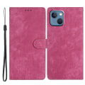 Miniatyrbillede 1 af 5: Støvtæt telefoncover i PU-læder til iPhone 15, slankt pung-etui med stativ og hudvenlig overflade Rose