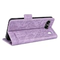 Pikkukuva 4 / 5: OnePlus Nord 4 -kotelo, nahkainen lompakkokotelo, jossa metallikoriste - Kahvi Multicolor Purple