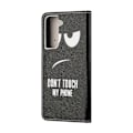 Miniatyrbillede 3 af 5: Mønstertryk Kryds Tekstur Læder Wallet Stand Case til Samsung Galaxy S21 FE Cover Multicolor Style C