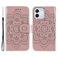Pikkukuva 1 / 5: For Honor 400 Lite -kotelo PU-nahkaa Mandala-kuvioitu lompakkopuhelinkotelo Multicolor Rose Gold