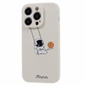 Miniatyrbild 3 av 5: För Iphone 13 Pro Max Astronaut Design phone case Stötsäkert skyddande mjukt Tpu- cover Swing Astronaut White