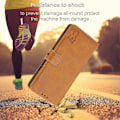 Miniatyrbillede 5 af 5: Til Samsung Galaxy S25 Edge Etui Glad Kat Mønster Præget Læder Wallet Telefon Cover Multicolor Yellow