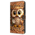 Miniatyrbild 4 av 5: För iPhone 16 Pro Max Skal Mönstertryckt Skyddande Fodral TPU+PU Läder Flip Telefonfodral Multicolor Style I