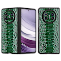 Miniatyrbild 1 av 5: Skal för Huawei Mate X5 Krokodiltextur Äkta Läder+TPU+PC Mobilskal Multicolor Style B
