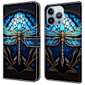 Miniatyrbillede 1 af 5: Til iPhone 16 Pro Max Etui Mønsterprintet Beskyttelsescover TPU+PU Læder Flip Telefon Etui Multicolor Style H