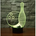 Miniatyrbild 2 av 5: Ltd Creative Bowling Bottle 3d Nattljus USB Powered Touch Switch Fjärrkontroll Led Decor Optisk Illusion 3d Lampa 7/16 Färger Ändrar Barn Ki