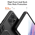 Pikkukuva 2 / 5: Honor X7a 4G Piilotettu Jalusta Puhelinkotelo TPU+PC Takakuori Sormirenkaalla ja Hihnalla Multicolor Style A