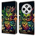 Miniatyrbild 1 av 5: TPU+PU Läder Flip Fodral För Xiaomi Redmi 14C 4G/14R 5G/Poco C75 4G Mönstertryckt Multicolor Style L