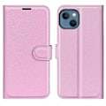 Pikkukuva 1 / 5: iPhone 14 6.1 tuuman PU-nahkainen lompakkokotelo jalustalla, kattava suojakuori Multicolor Style C
