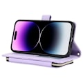Pikkukuva 3 / 5: iPhone 14 Pro Max Lompakkokotelo Folio PU Nahkainen Jalustallinen Rhombus Puhelinkuori Rannekkeella Multicolor Style A