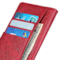 Miniatyrbillede 5 af 5: Læder telefoncover til Sony Xperia 5 V, ridsefast, tekstur af okselæder, pung med stativ Multicolor Style B