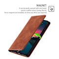 Pikkukuva 4 / 5: Motorola Moto G54 5G -kotelo, nahkainen, jalustalla ja korttipaikoilla - Tummanruskea Multicolor Light Brown