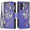 Miniatyrbillede 1 af 5: BF03 Telefon Cover til Samsung Galaxy A15 4G Etui Wallet Lynlås Læder Shell Multicolor Style G
