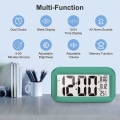 Miniatyrbild 3 av 5: Uppgraderad digital väckarklocka, 4,3-tums LED-skärm med temperatur Större Lound Light Control Portable Green
