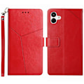 Miniatyrbillede 1 af 5: Til Samsung Galaxy A05 4G Etui Y-formet Linje Præget Læder Wallet Telefon Cover Multicolor Style E