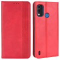 Pikkukuva 1 / 5: Nokia G11 Plus 4g -puhelimelle automaattisesti sulkeutuva magneettinen retro PU-nahkalompakkokotelo, jossa on jalustatoiminto Red