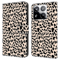 Pikkukuva 1 / 5: Xiaomi 15 Pro -kotelo korttipaikalla, kuvio painettu TPU+PU-nahkainen läppäpuhelimen suojus Multicolor Leopard Print