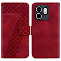 Miniatyrbillede 1 af 5: Til Infinix Hot 50i 4G/Smart 9 4G Stand Case 7-Formet Mønster Præget Læder Telefon Cover Multicolor Style E